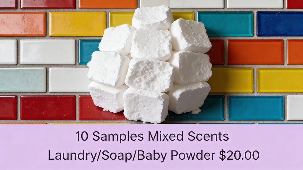 10 Samples Mixed Scents Laundry/Soap/Baby Powder