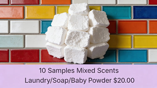 10 Samples Mixed Scents Laundry/Soap/Baby Powder