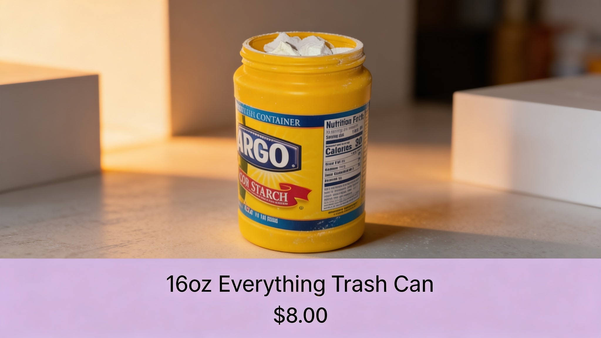 🏷️16oz Everything Trash Can limit 5